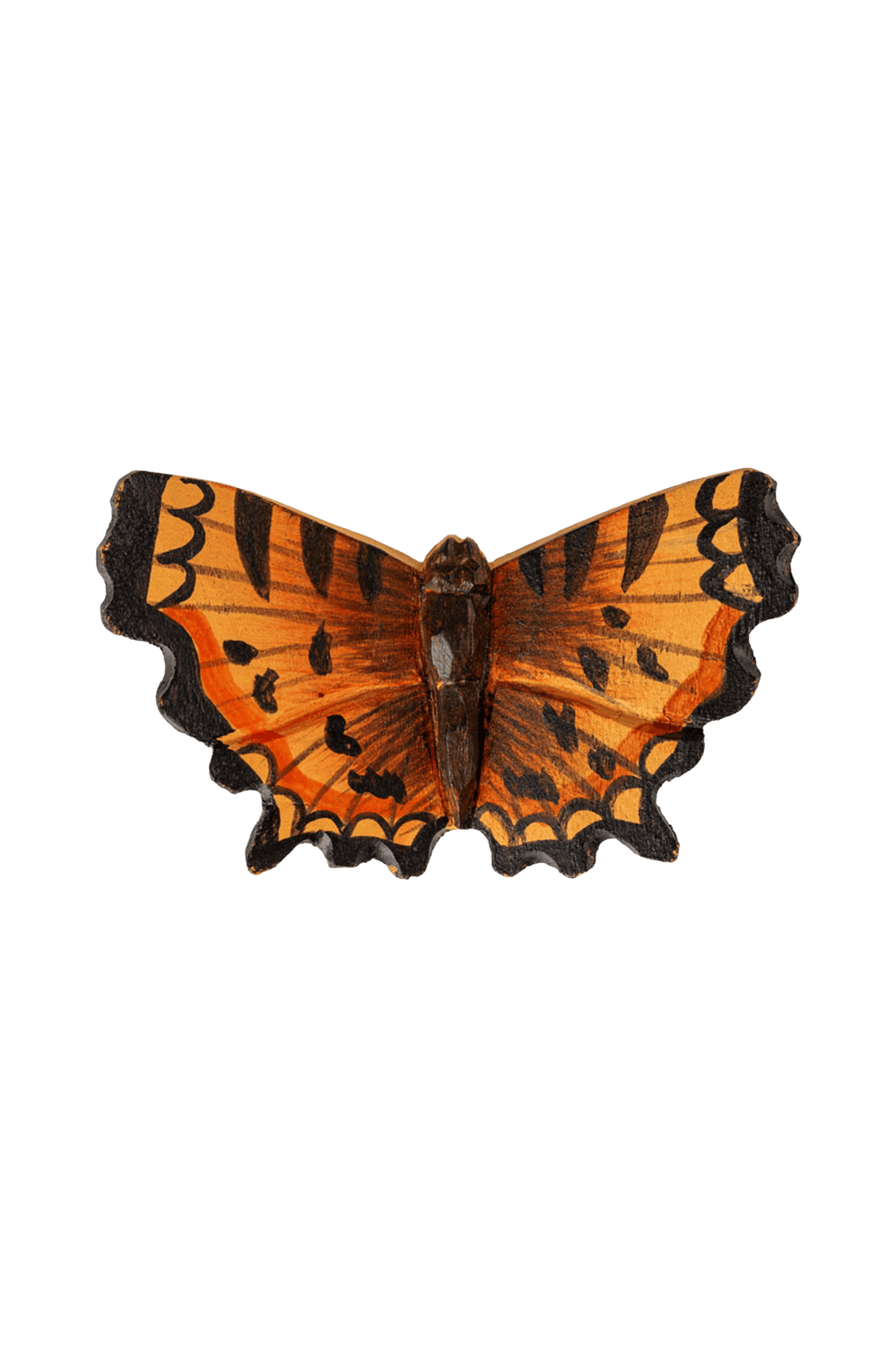 Imán de madera con forma de mariposa coma