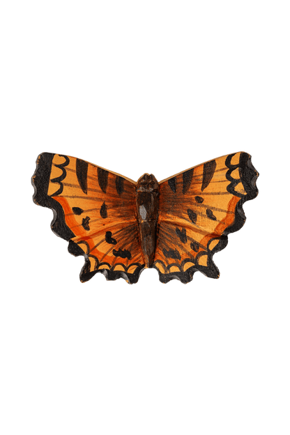 Imán de madera con forma de mariposa coma