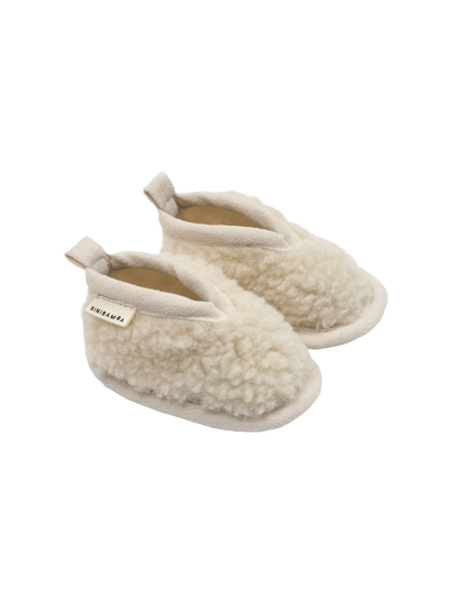 pantofle z merino vlny MILK