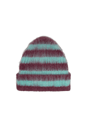 Striped Beanie Alba BURGUNDY