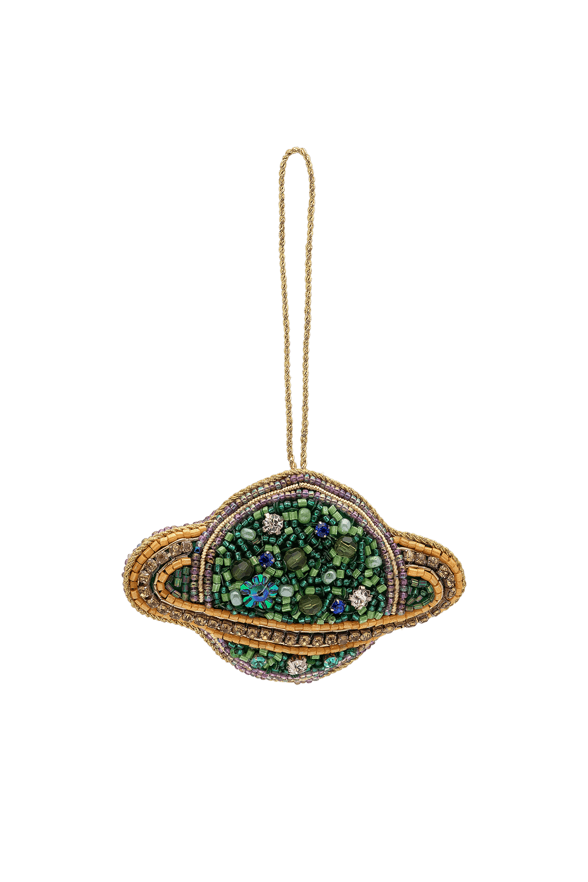 Christmas Tree Ornament Beaded Spaced Out
