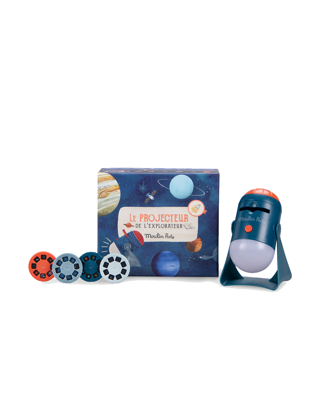 Lampka projektor Eksplorer kosmosu Moulin Roty BEBE Concept 