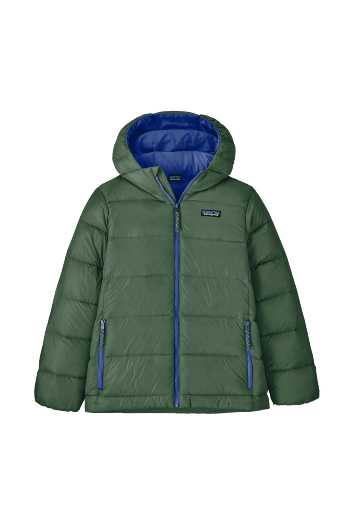 Chaqueta con capucha de plumón de alta densidad para niños Warm Kids CANOPY GREEN