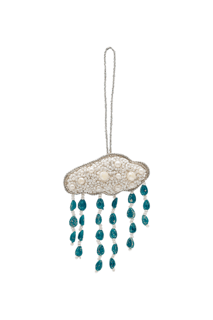 Christmas Tree Ornament Beaded Pearly Weather MULTICOLOUR