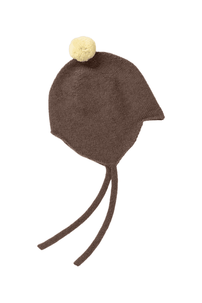 Kaszmirowa Bonetka Niemowlęca KOALA/LEMON