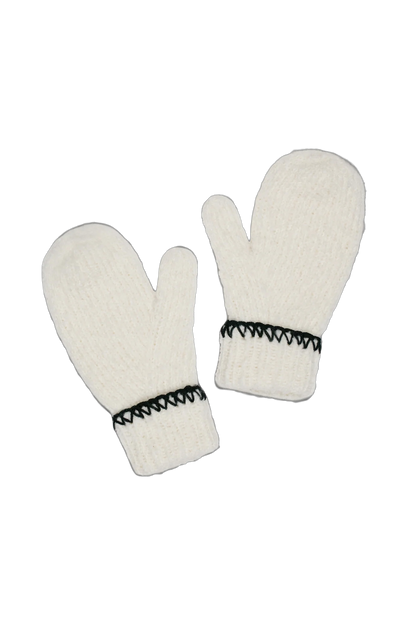 Merino rukavice Stitch Mittens CREAM