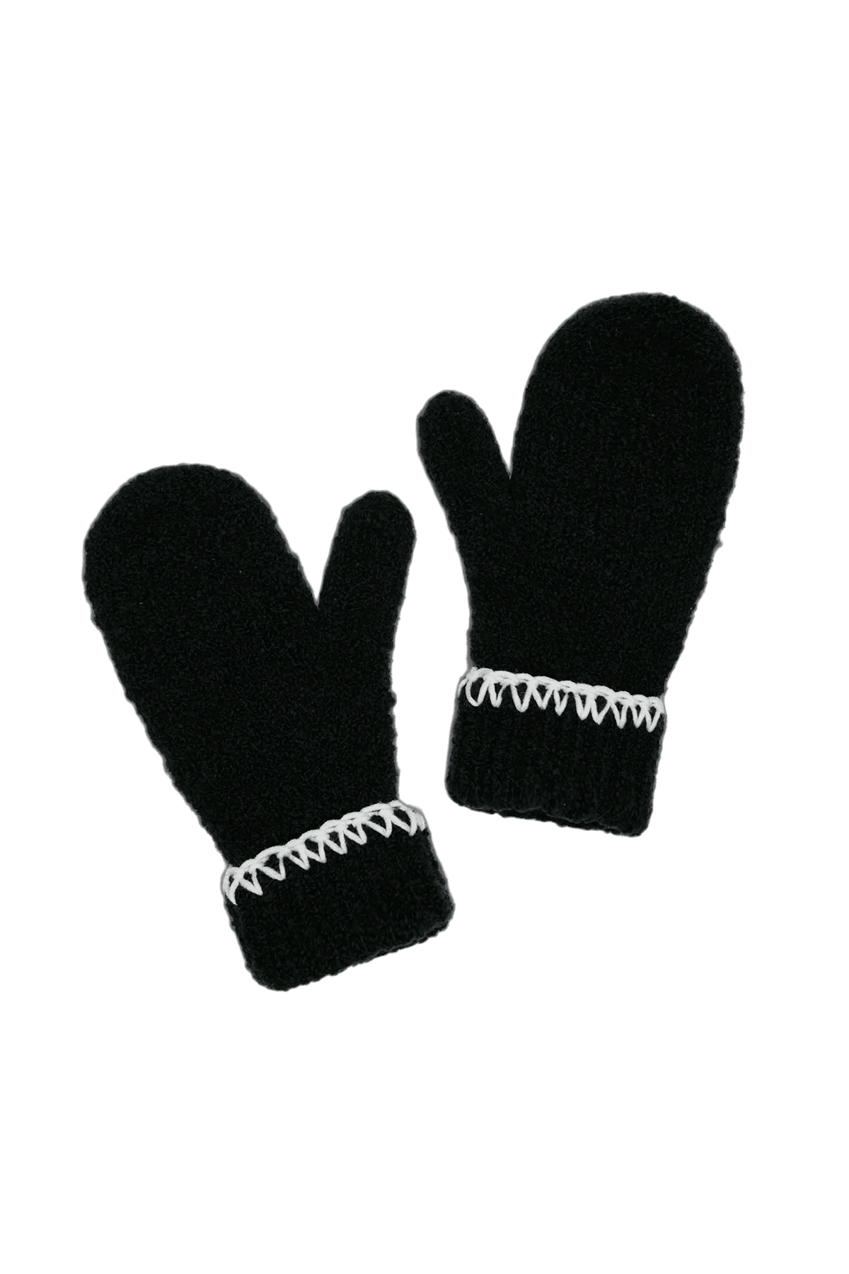 Merino rukavice Stitch Mittens BLACK