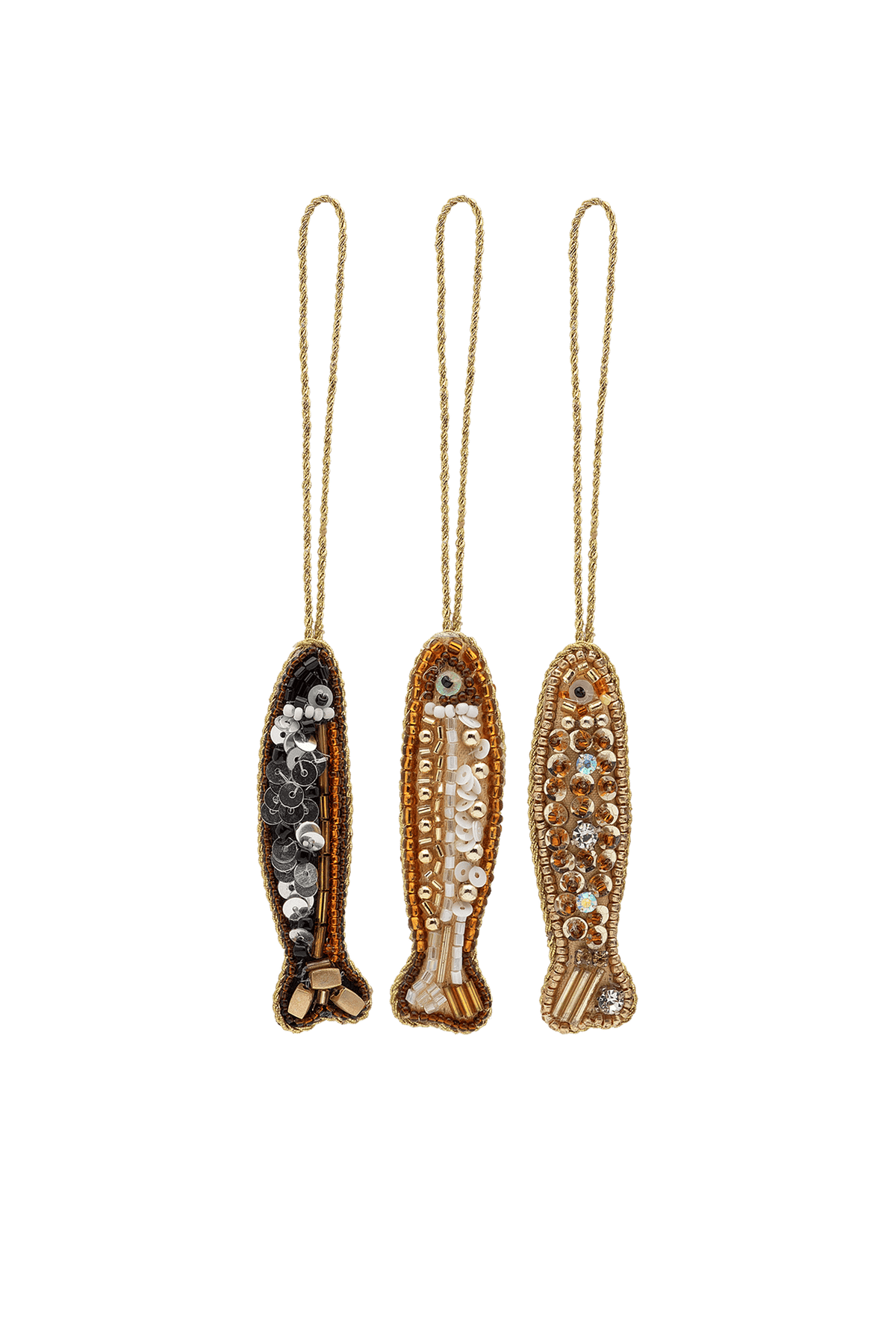 Christbaumschmuck Beaded Tiny Tails, 3er-Set