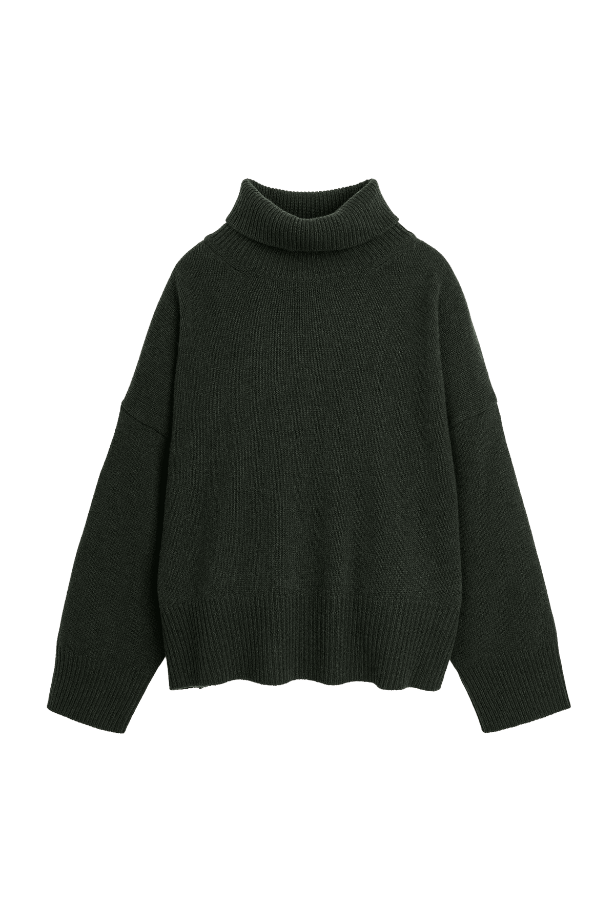 Silene Merino T-Neck DARK GREEN