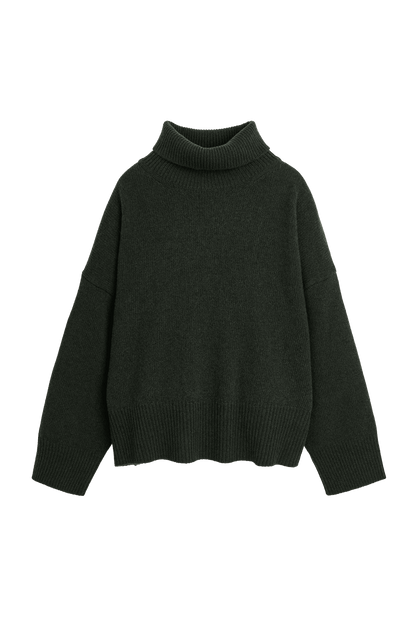 Silene Merino T-Neck DARK GREEN