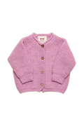 Gilet bébé en laine mérinos Inga COTTON CANDY