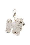 Schlüsselanhänger Beaded Poodle WHITE