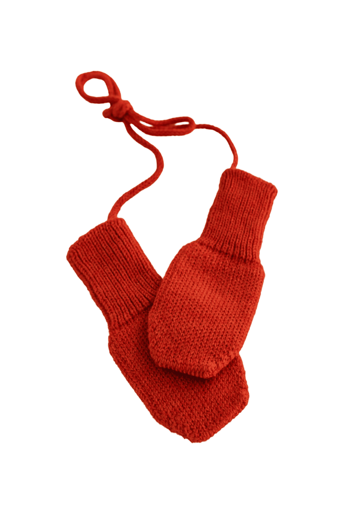 Fiza Mittens Gants bébé mérinos RED