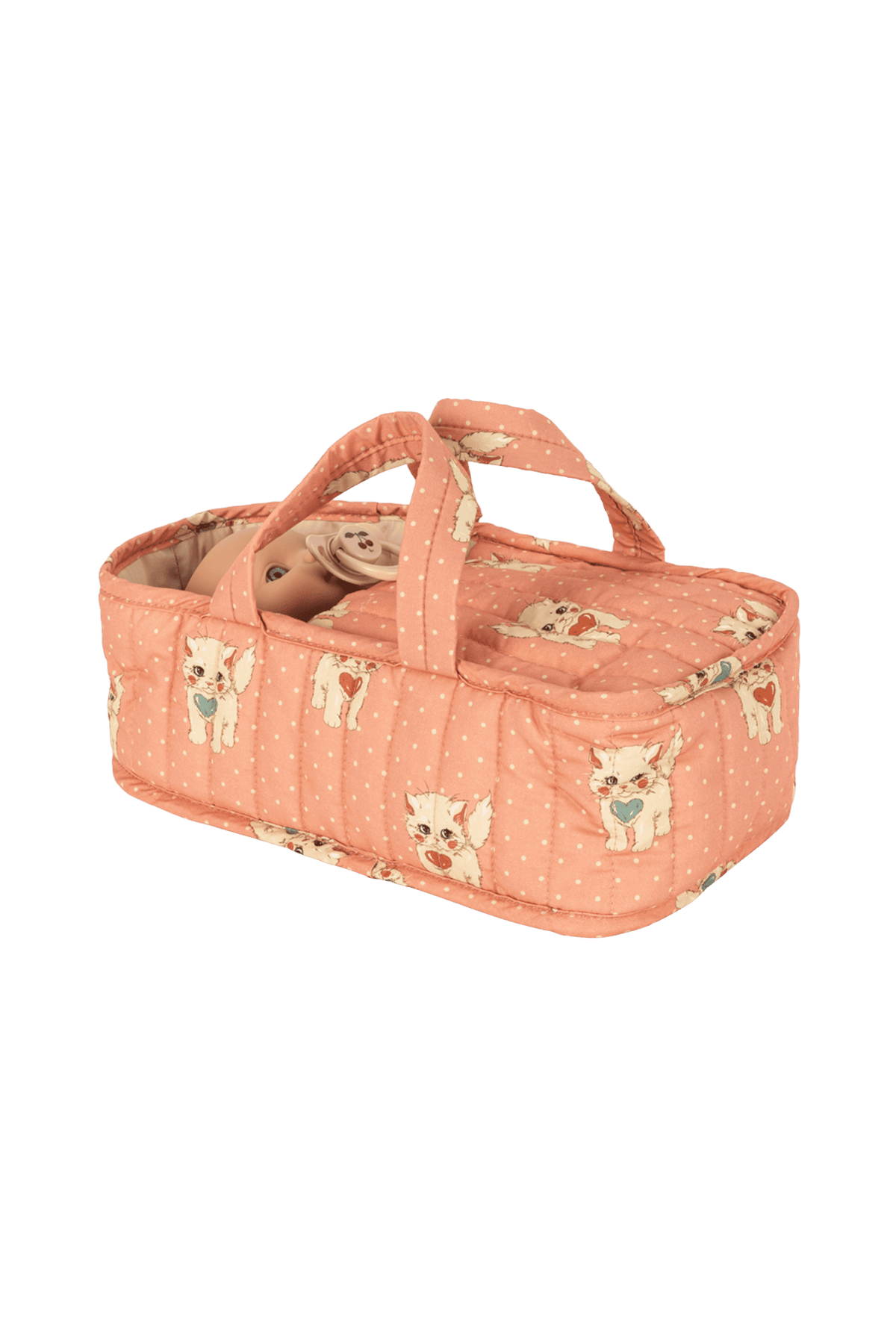 Muñeca Cattie Baby con portabebés CIAO MIAO ROSE