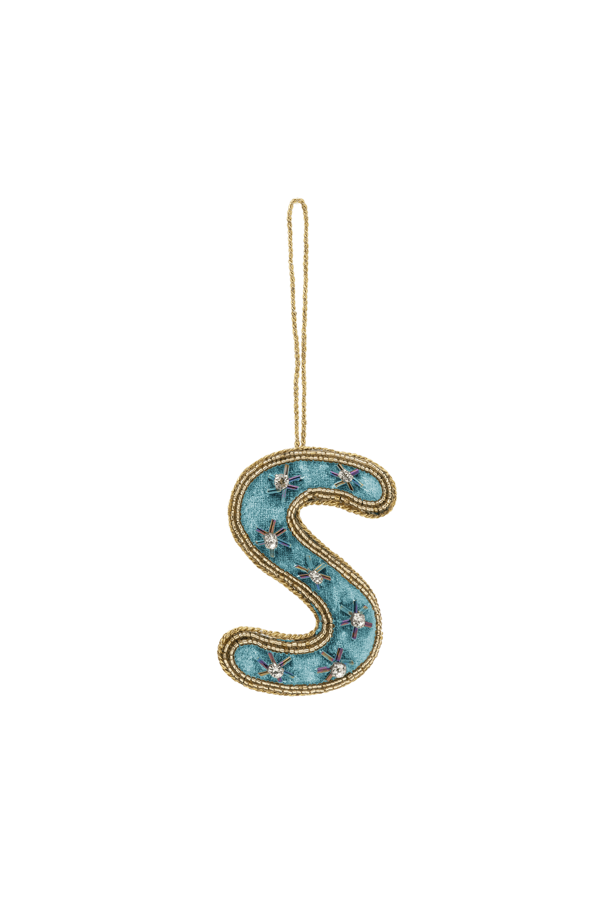 Vánoční ozdoba Beaded Initial