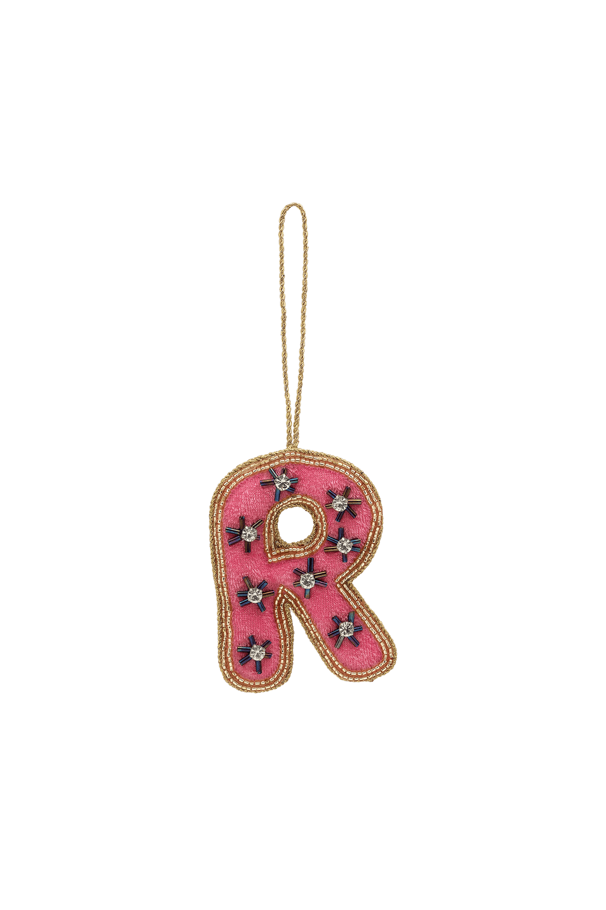 Vánoční ozdoba Beaded Initial MULTICOLOUR