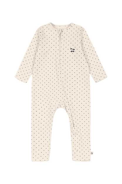 Piżamka niemowlęca Basic Zip Onesie BLUE DOT