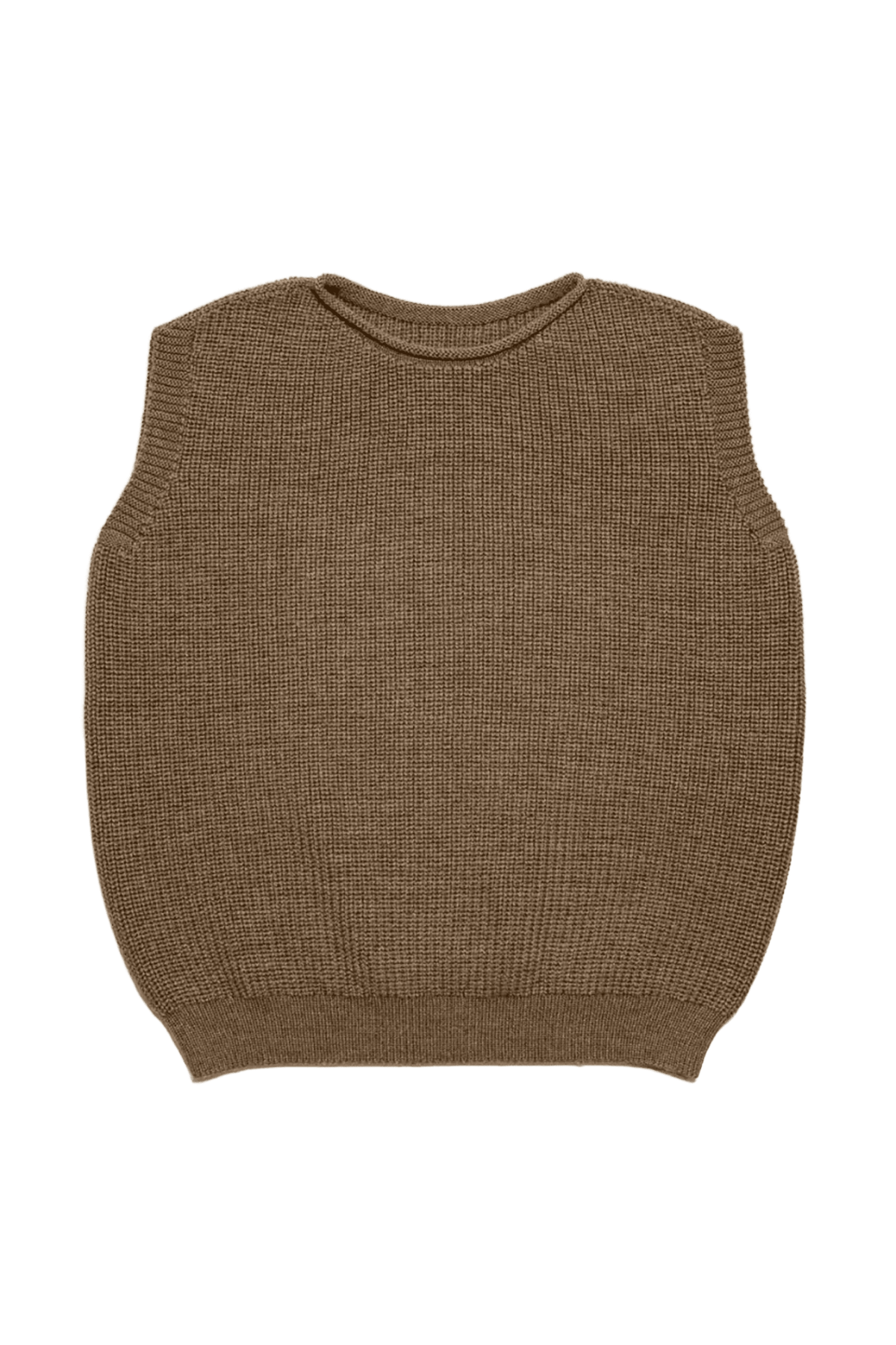 Kamizelka z wełny merino Harvey Kids MOCHA