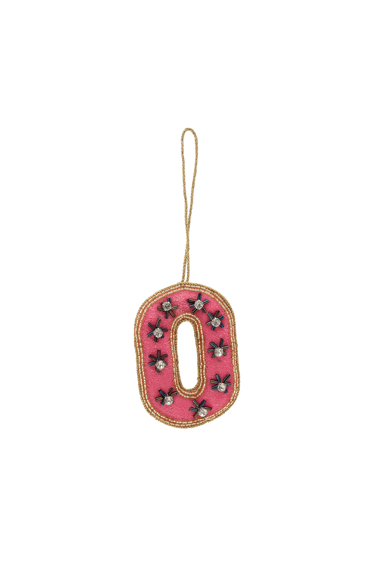 Vánoční ozdoba Beaded Initial