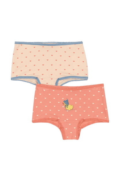 Zestaw majtek Basic 2 Pack Girl Hipster COEUR LANTANA/TEDDY COEUR