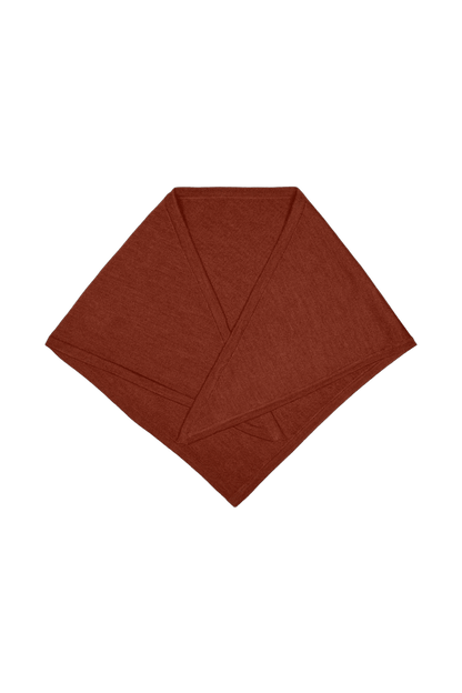 Merino-Dreieckstuch Triangle Bandana Fine BURNT CLAY