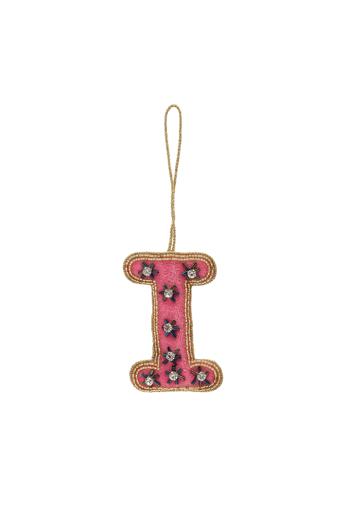 Vánoční ozdoba Beaded Initial MULTICOLOUR