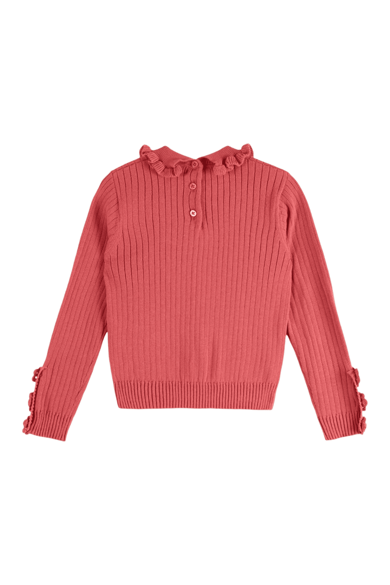 Sweter Pink Ribbed Sweater