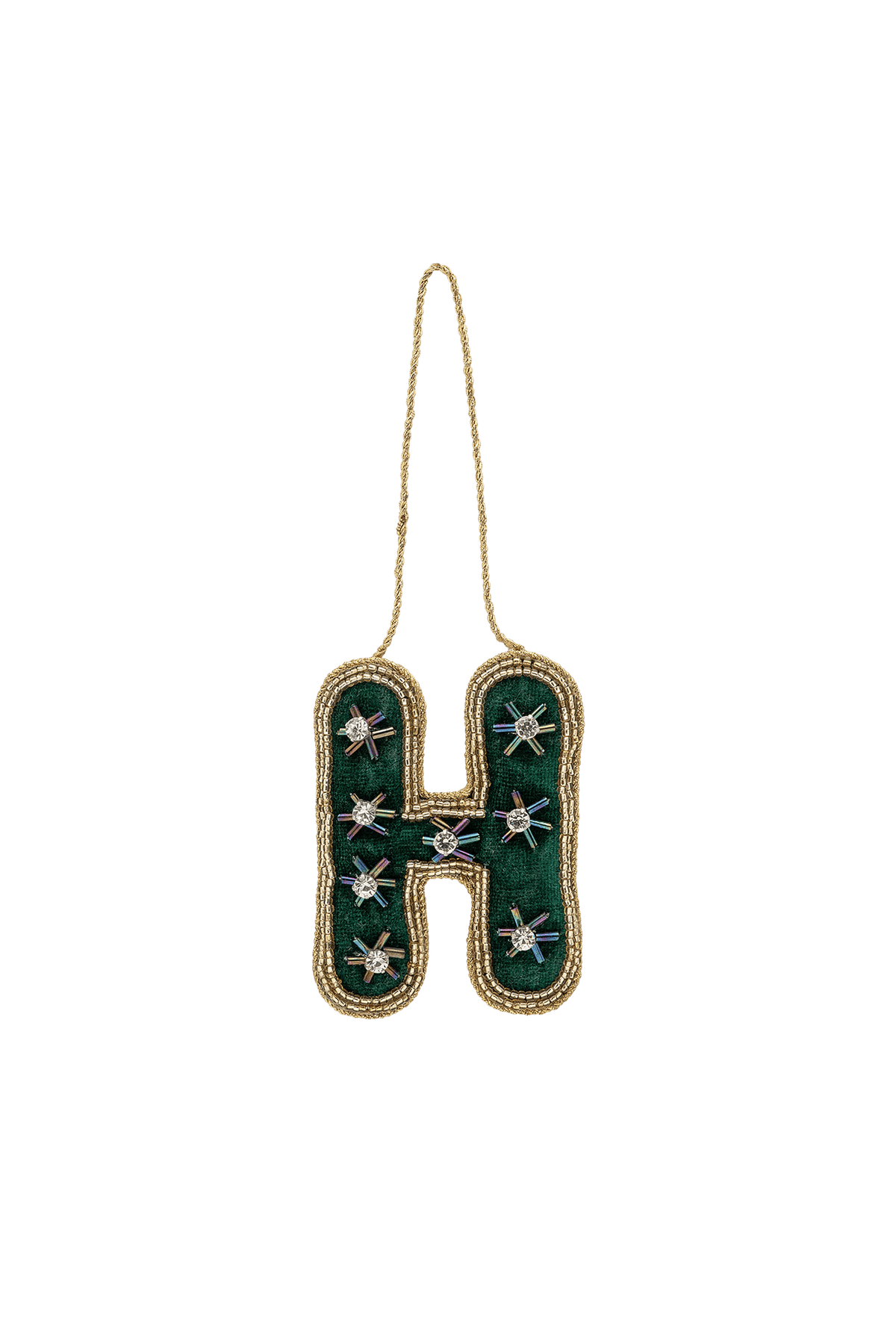 Vánoční ozdoba Beaded Initial