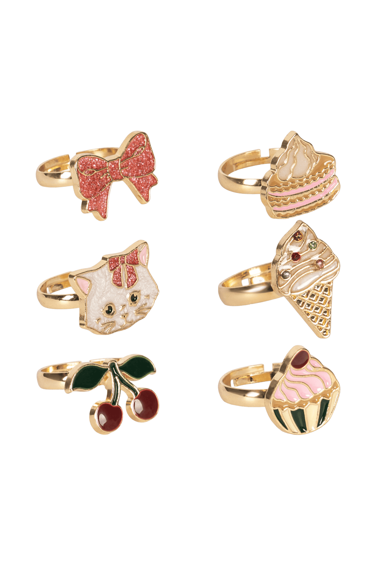 Set di anelli Kitty Sweets