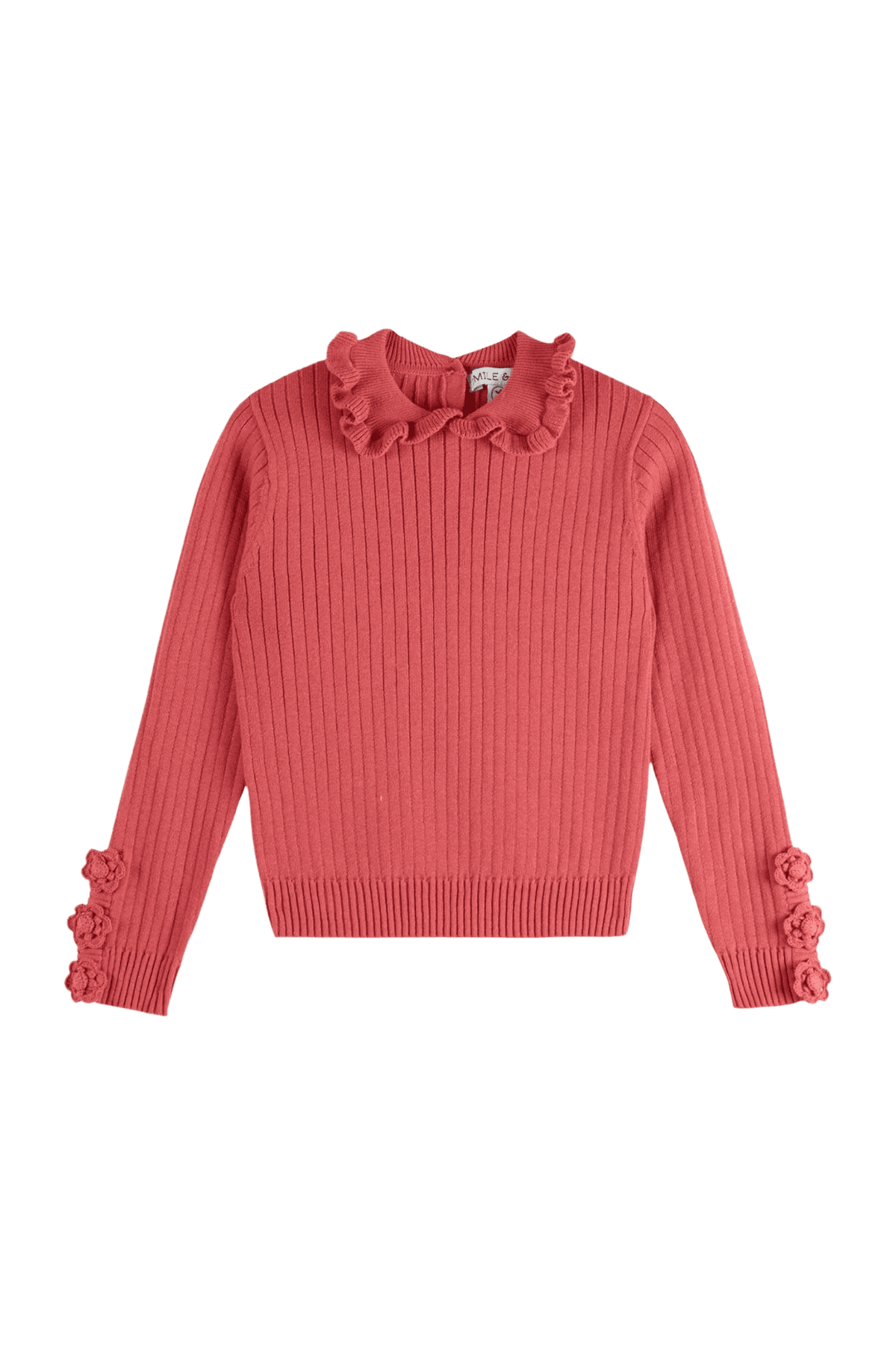 Sweter Pink Ribbed Sweater FRAMBOISE