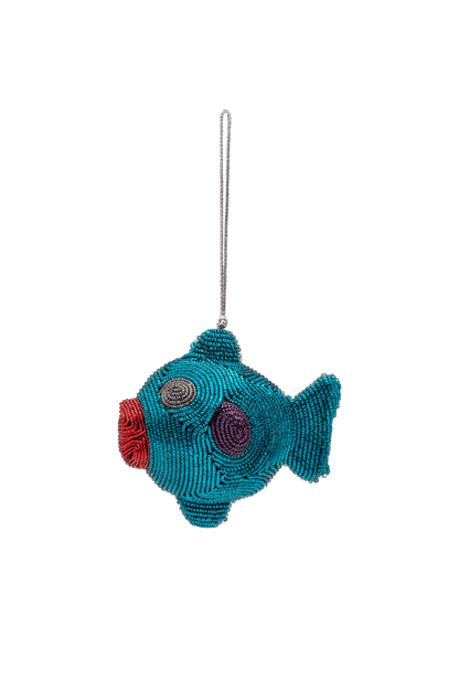 Christmas Tree Ornament Shimmering Rainbow Fish MULTICOLOUR