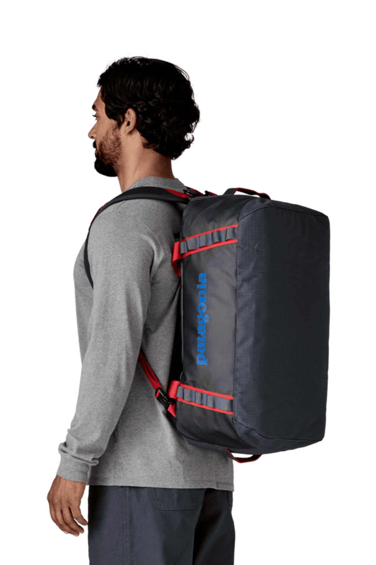 Borsa da viaggio Black Hole 40L SMOLDER BLUE W/AMANITA RED