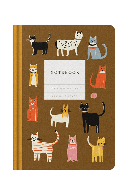 Carnet à couverture rigide Amis félins