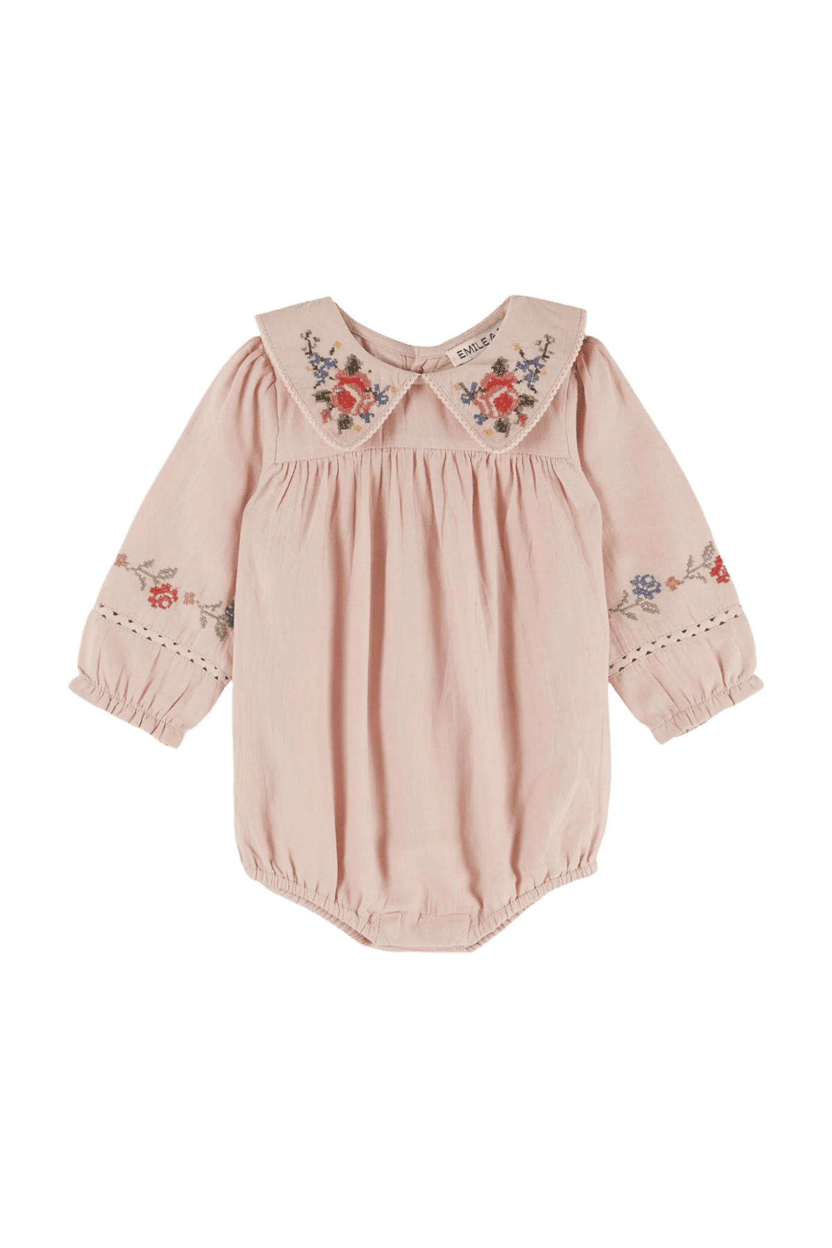 Eleganckie body niemowlęce z haftem