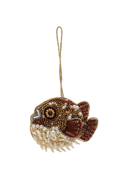 Adorno navideño Beaded Pufferfish MULTICOLOUR
