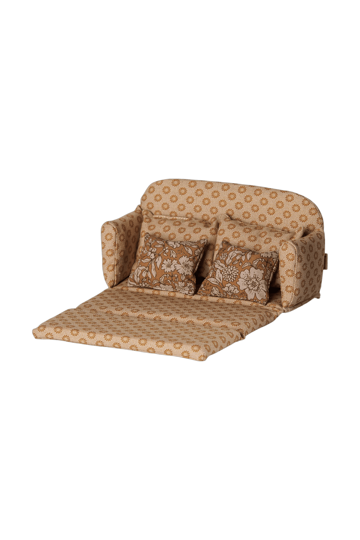 Miniaturowa rozkładana sofa dla myszek