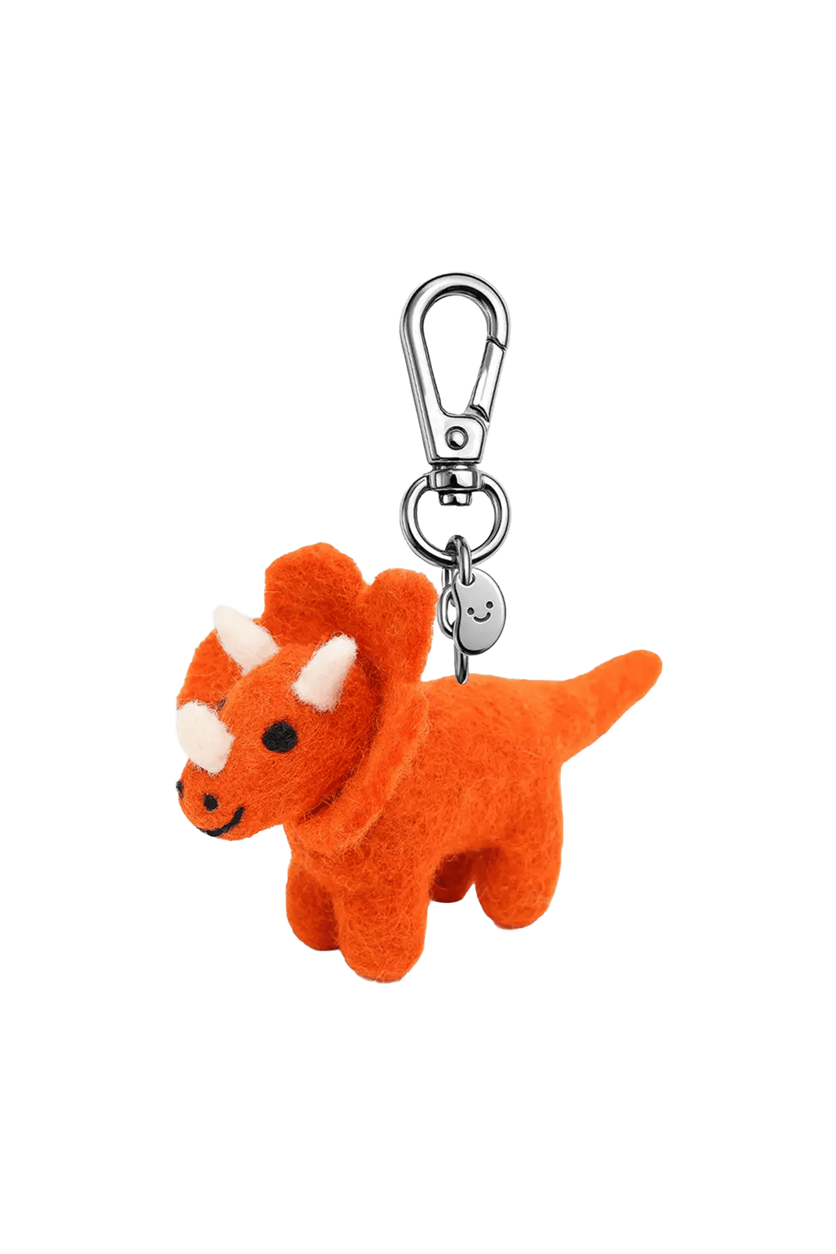 Tim The Triceratops Felt Keychain