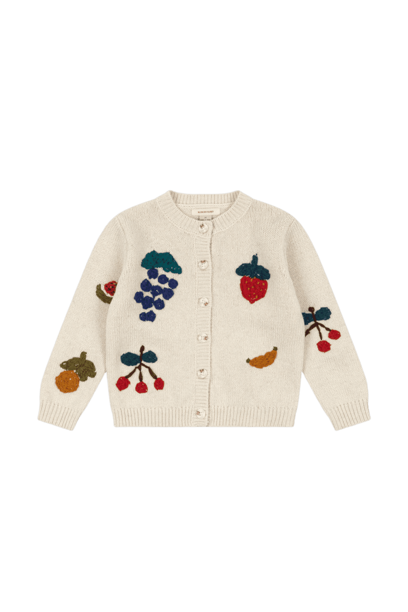 Fruchtiger Cardigan mit Verzierungen