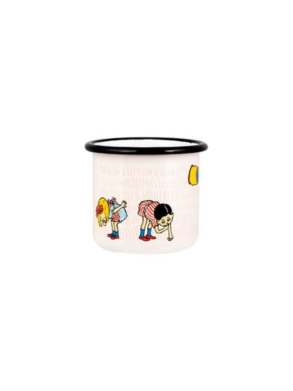 Emaliowany kubek retro Pippi 2.5 dl Muurla BEBE Concept 