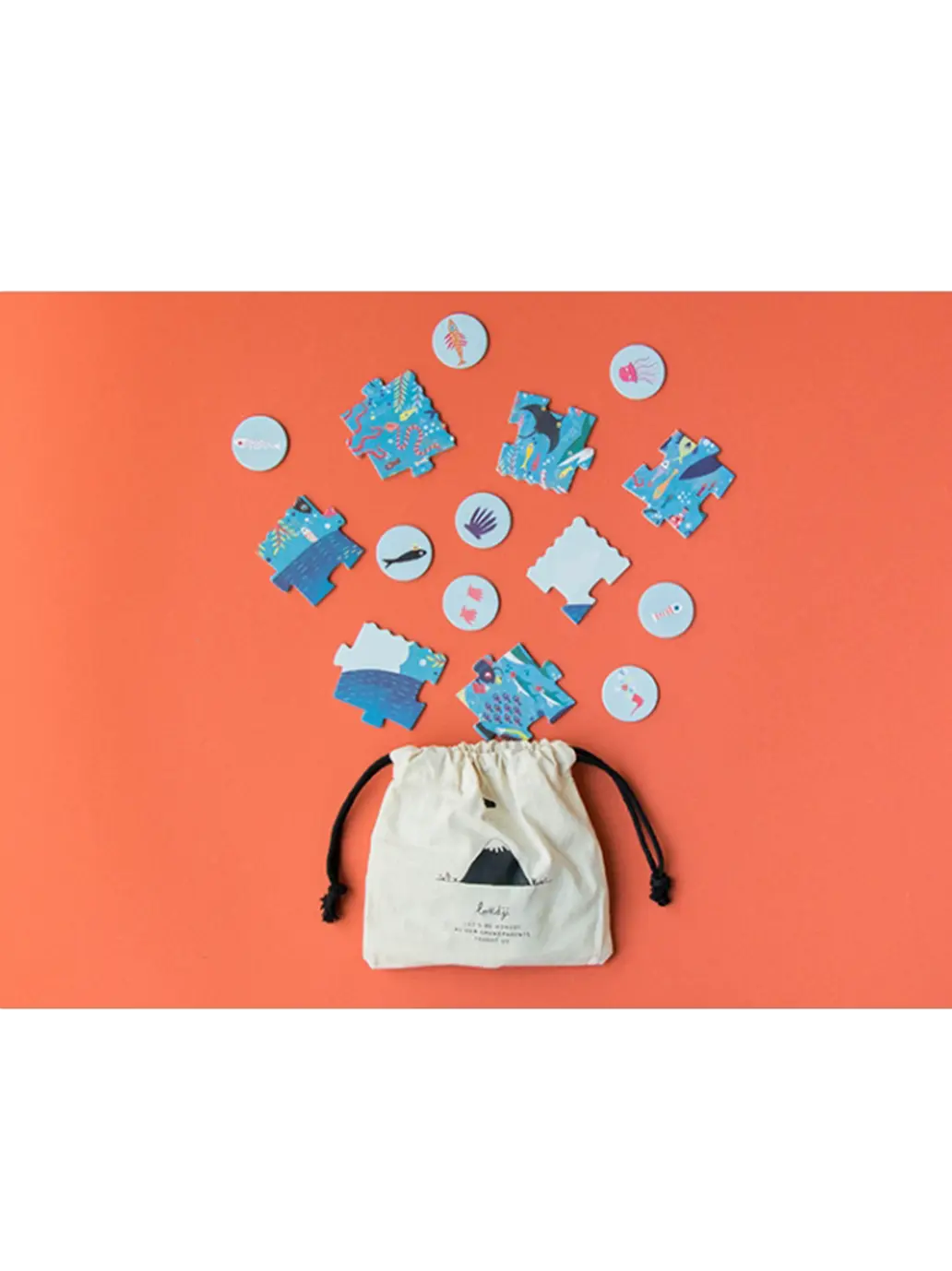 Puzzle kieszonkowe dla dzieci My Little Ocean Londji BEBE Concept 