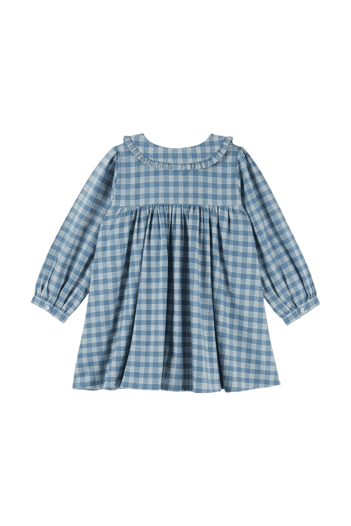 Kleid mit blauen Karos