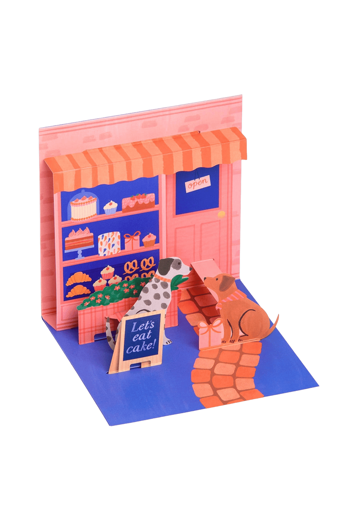 Carte de vœux 3D « Mangeons du gâteau »