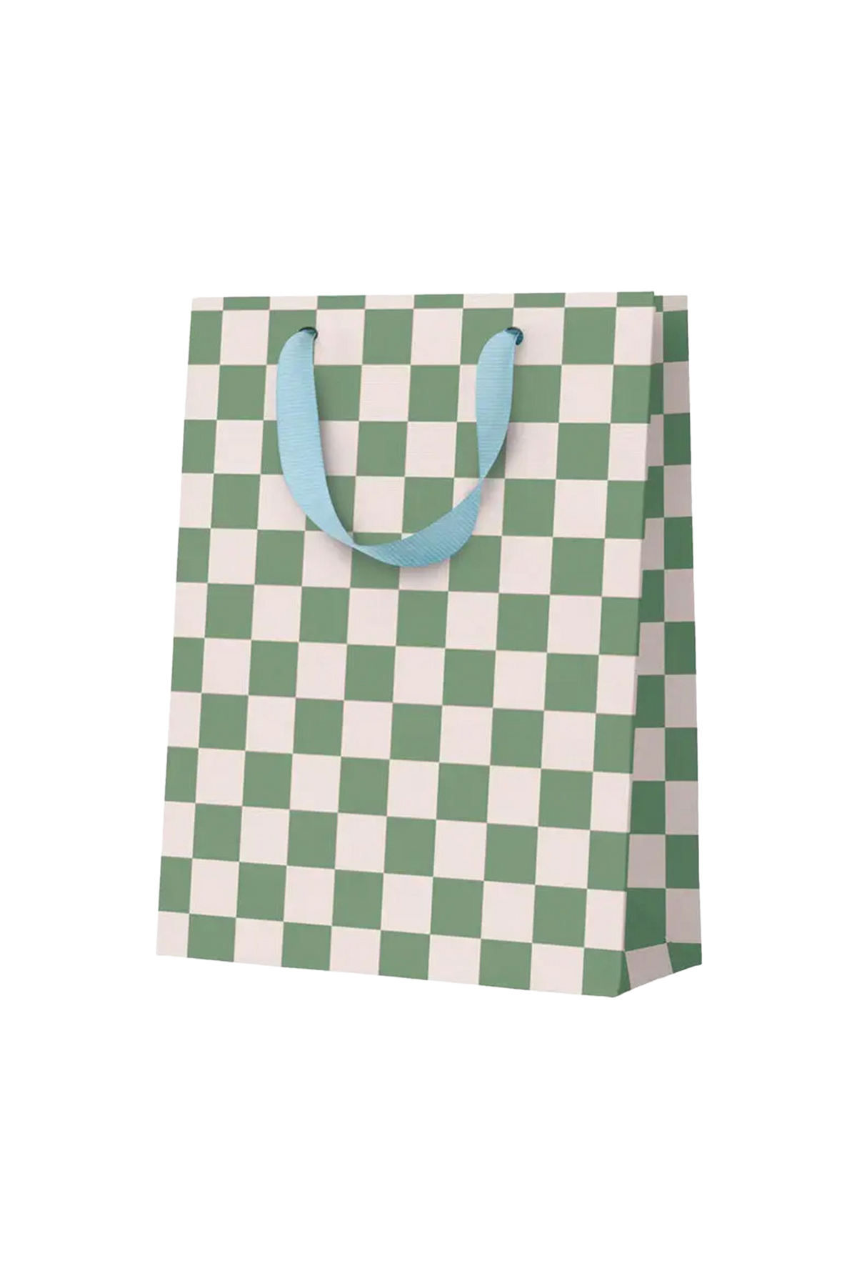 M Khaki Schachbrettmuster Geschenktasche