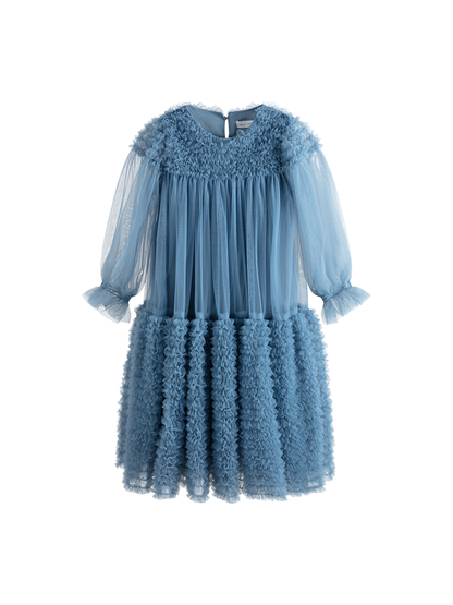 Sukienka Carlotta Dress Dusty Blue C'era una volta BEBE Concept 
