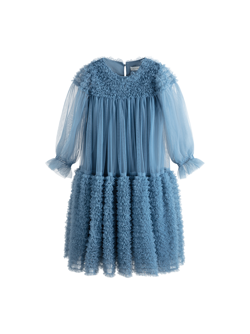 Sukienka Carlotta Dress Dusty Blue C'era una volta BEBE Concept 