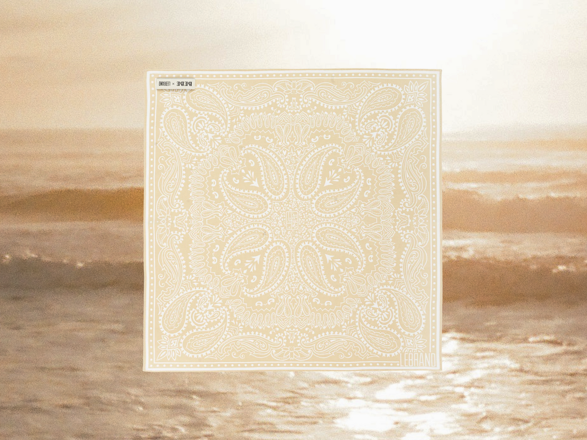 Mini bandana color burro beige