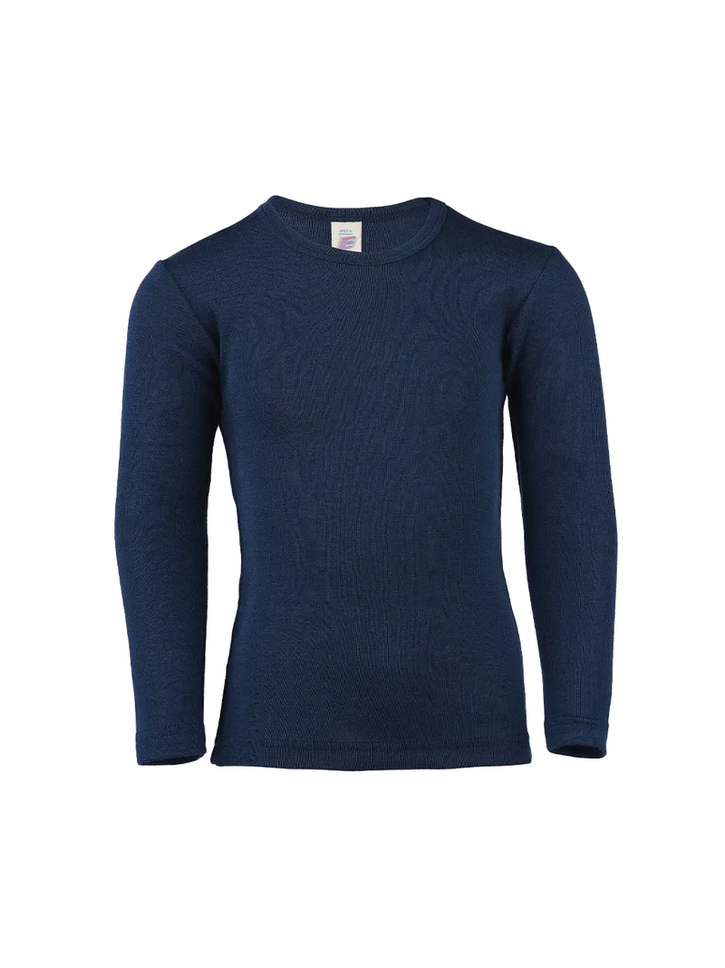 Koszulka longsleeve z wełny merino i jedwabiu Engel Natur BEBE Concept 