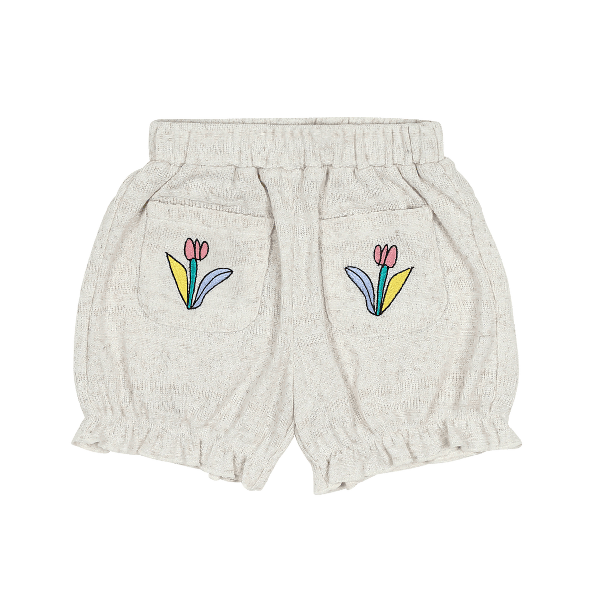 Spodenki Flower Knit Shorts Jelly Mallow BEBE Concept 