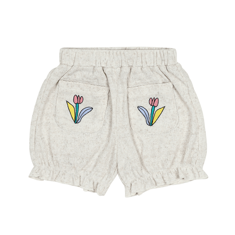 Spodenki Flower Knit Shorts Jelly Mallow BEBE Concept 