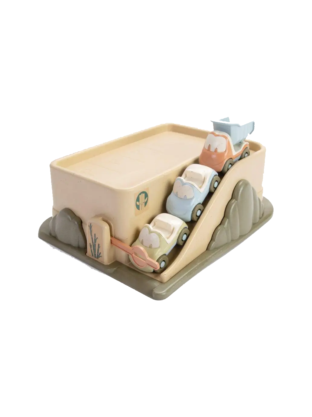 garaż z 3 autkami z Bio plastiku Dantoy BEBE Concept 